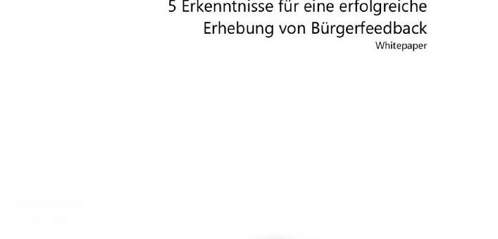 Kleiner Aufwand, große Wirkung: Erfolgreich mit der Erhebung von Bürgerfeedback