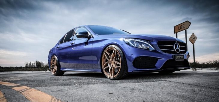 Cor.Speed Sports Wheels Europe: Flowforming-Rad Kharma an der Mercedes C-Klasse Limousine (W205)