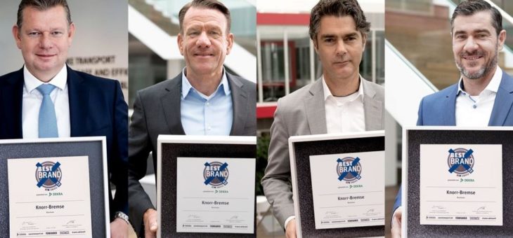 Knorr-Bremse bei der Leserwahl des ETM-Verlags als „Best Brand 2020“ ausgezeichnet