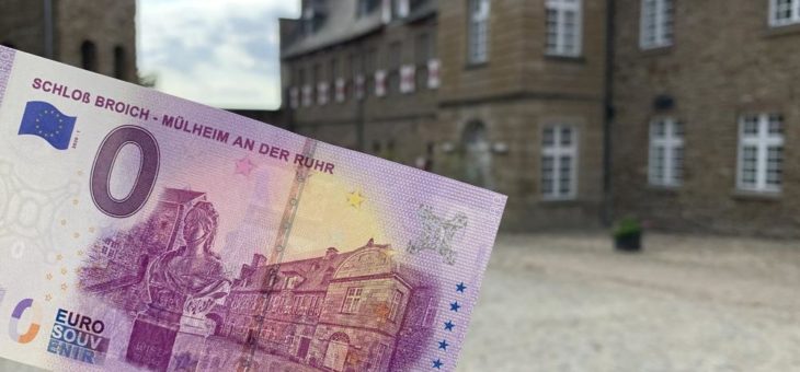 Schloß Broich ziert 0-Euro-Schein