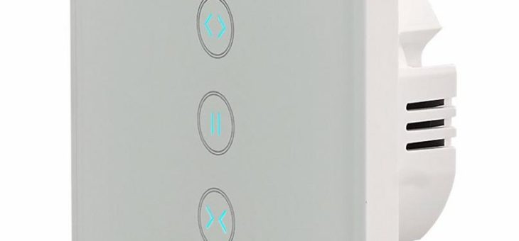 Luminea Home Control Rollladen-Touch-Unterputz-Steuerung mit WLAN, App und Sprachsteuerung
