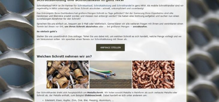 Altmetall und Ankauf in Nordrhein-Westfalen