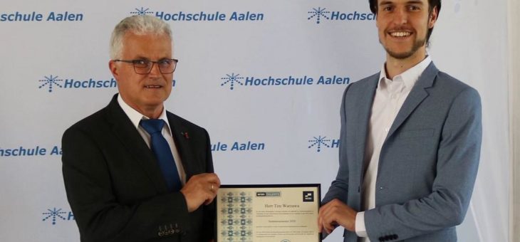 Aalener Student zählt zu den Top20 in Deutschland