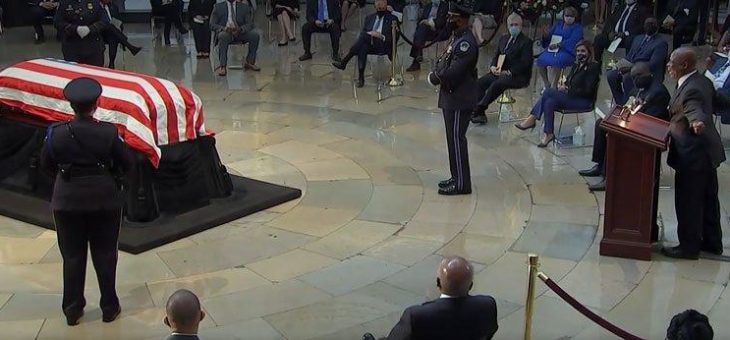 Pastor Wintley Phipps singt bei Gedenkfeier für Kongressabgeordneten John Lewis