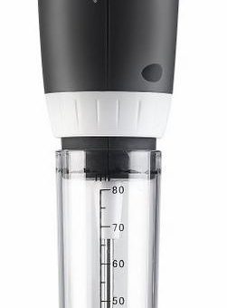 Rosenstein & Söhne Elektrischer Profi-Mini-Handmixer, Mixbecher-Aufsatz, 2 Stufen, 30 Watt