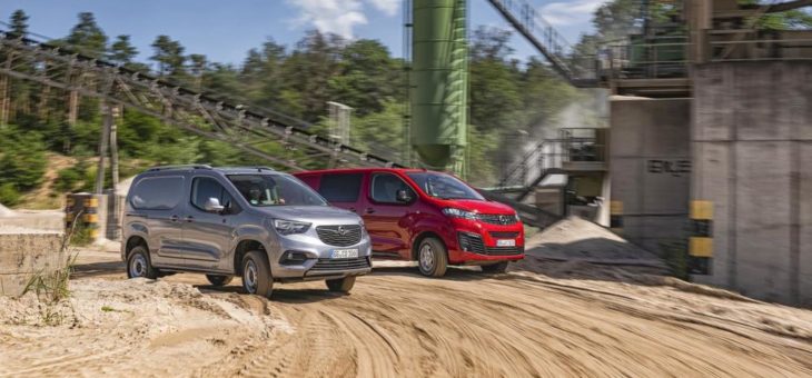 Geländewagen: Opel Combo Cargo und Opel Vivaro mit Allradantrieb