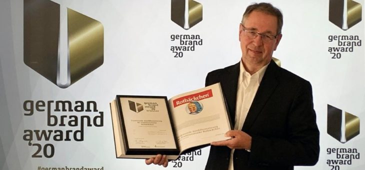 Traditionsmarke Rotbäckchen mit dem German Brand Award 2020 ausgezeichnet