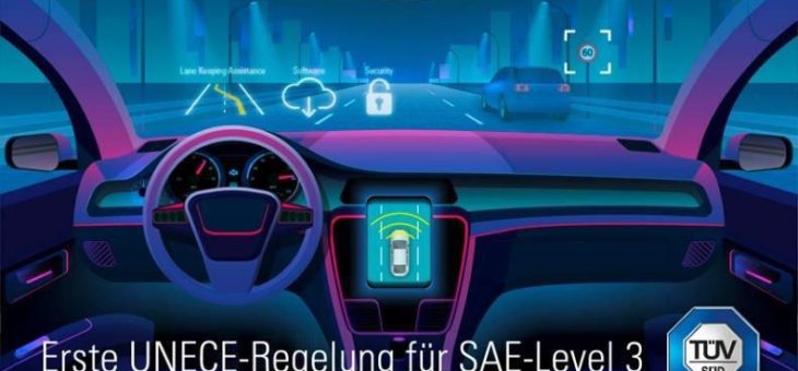 TÜV SÜD erläutert erste SAE-Level 3 UNECE-Regelung