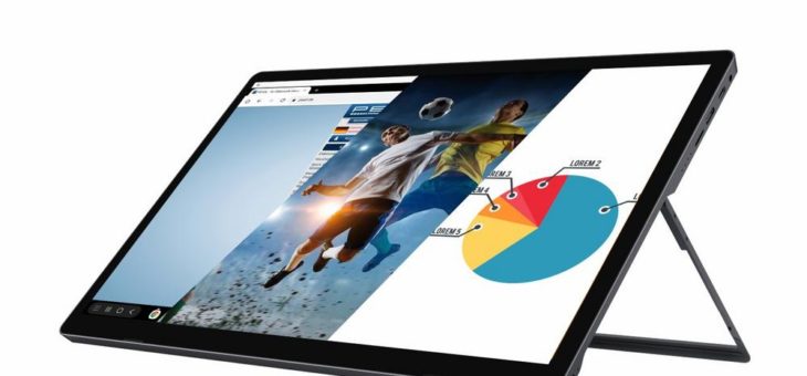 auvisio Mobiler Full-HD-IPS-Touchscreen mit 39,6 cm / 15,6″, USB C, HDMI, Akku