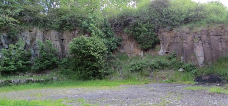 NATURDENKMAL Steinbruch „Am Horst“ – Grüner Olivin im Vulkangestein