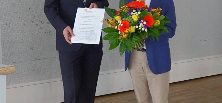 Pascal Johann wird mit Württembergischen Krebspreis 2020 ausgezeichnet