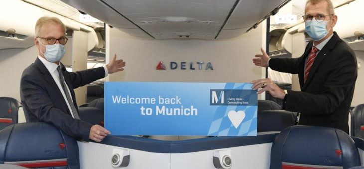 Delta Air Lines verbindet München wieder dreimal wöchentlich mit den USA