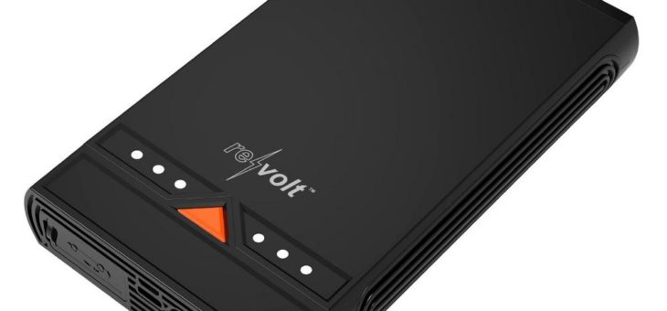 revolt 3in1-Kfz-Starthilfe und USB-Powerbank mit LED-Leuchte, 15.300 mAh