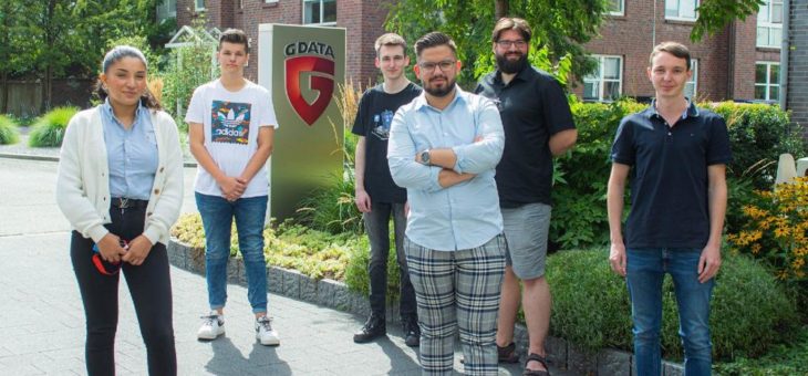 Startschuss gefallen: Sieben neue Auszubildende bei G DATA