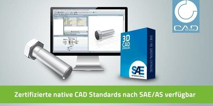 Zertifizierte native CAD Standards nach SAE/AS: 3D Modelle von Komponenten für Dassault SOLIDWORKS