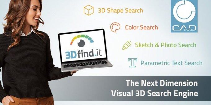 Startschuss für 3Dfind.it – Die visuelle Suchmaschine der nächsten Dimension für 3D Herstellerkomponenten