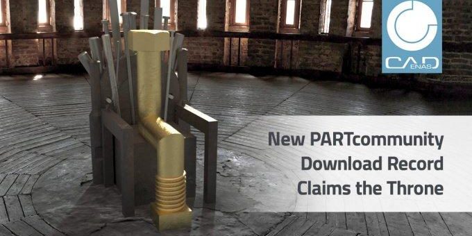 Neuer PARTcommunity Rekord beansprucht erneut Thron für sich – Über 31 Millionen 3D CAD Downloads im März