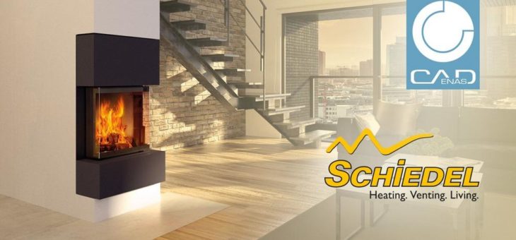Schiedel erweitert seine 3D BIM CAD Daten Bibliothek von CADENAS im Bereich Kamin- und Ofensysteme