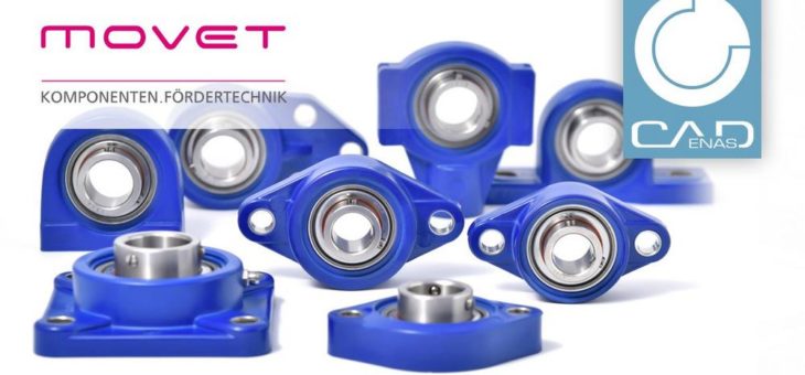 MOVET® bietet 3D CAD Modelle seiner Blue Hygienic Komponenten mittels Produktkatalog von CADENAS an