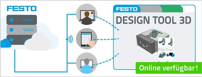 Festo Design Tool 3D Online: Produkt-Baugruppen in Sekundenschnelle konfigurieren