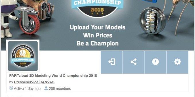 Bei neuer CADENAS Challenge 2018 so richtig abräumen: Jetzt PARTcloud.net 3D Modeling World Champion werden