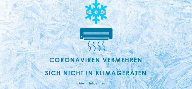 Coronaviren vermehren sich nicht in Klimageräten