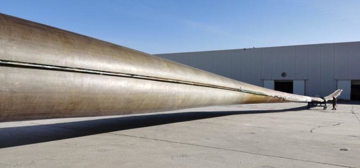 Covestro, Goldwind und LZ Blades entwickeln das weltweit erste 64,2 Meter lange PU-Windrotorblatt