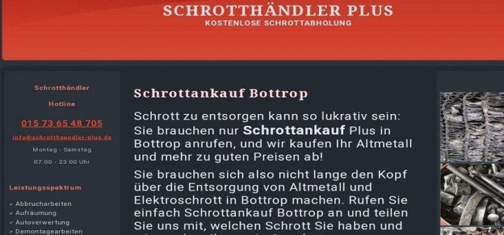 Wir Kaufen Altmetall & Schrott von Ihrem Standort in Bottrop zu Top-Preisen