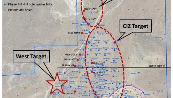 Corvus Gold bohrt 56,4 Meter @ 1,71 g/t Gold, 55,1 Meter @ 1,40 g/t Gold und 64,9 Meter @ 1,02 g/t Gold.  Macht weitere Entdeckungen auf der Mother Lode-Lagerstätte in Nevada