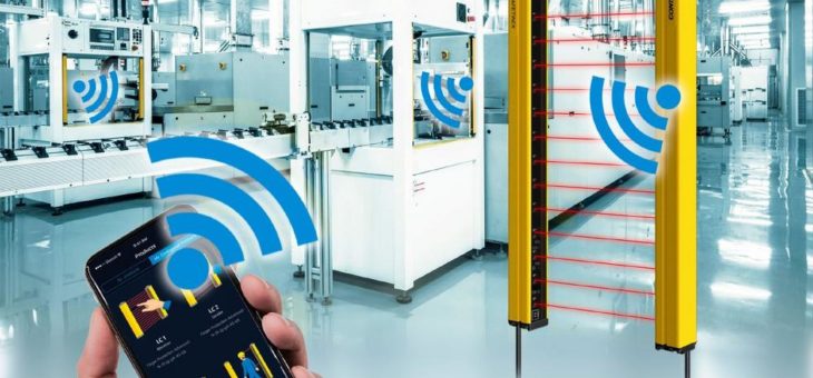 Neuer Lichtvorhang mit Bluetooth-Schnittstelle