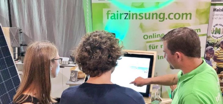 fairzinsung präsentiert sich im Herbst auf Messen