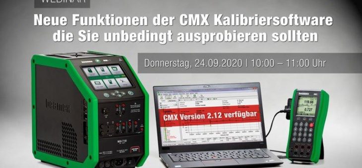 Beamex Webinar zum Thema „Neue Funktionen der CMX Kalibriersoftware, die Sie unbedingt ausprobieren sollten“ am 24. September 2020