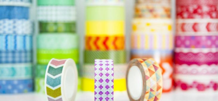 Dekorieren und Upcyclen mit bunten Klebebändern