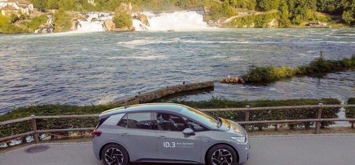 Reichweitenrekord: ID.3 fährt mit nur einer Batterieladung von Zwickau in die Schweiz