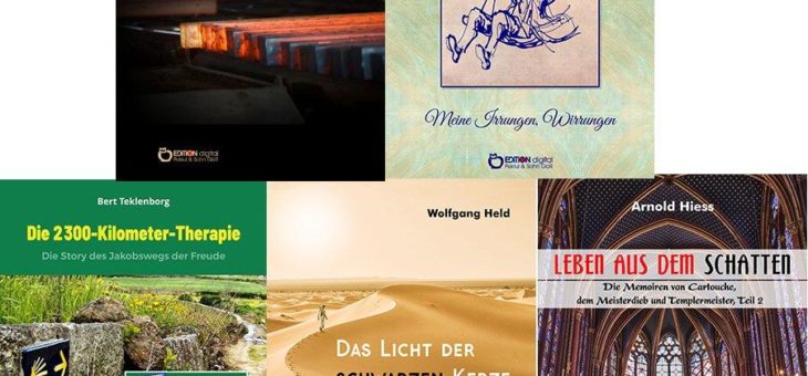 Pilgerreise zurück ins Leben, ein abenteuerliches Leben unter der Maske und ein schwieriger Brief- 5 E-Books von Freitag bis Freitag zum Sonderpreis