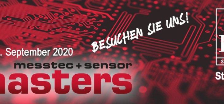 2. Anlauf: Wir sind auf der messtec + sensor masters 2020