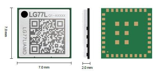 Ultra-kompaktes GNSS-Modul LG77L mit EASY™ – Technology für Positionsbestimmung