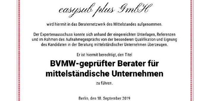 Ritterschlag auf Bundesebene