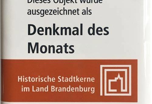 Nachgeholte Auszeichnung: Denkmal des Monats – April 2020
