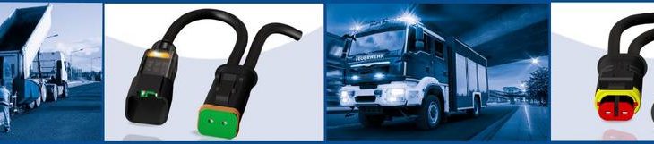 DT- und Superseal Steckverbinder mit doppeltem Kabelausgang & Abschlußkappen