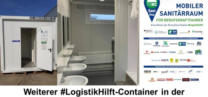 Initiative #LogistikHilft: Kostenlose Sanitäreinrichtung für Lkw-Fahrerinnen und -Fahrer in der Lutherstadt Eisleben