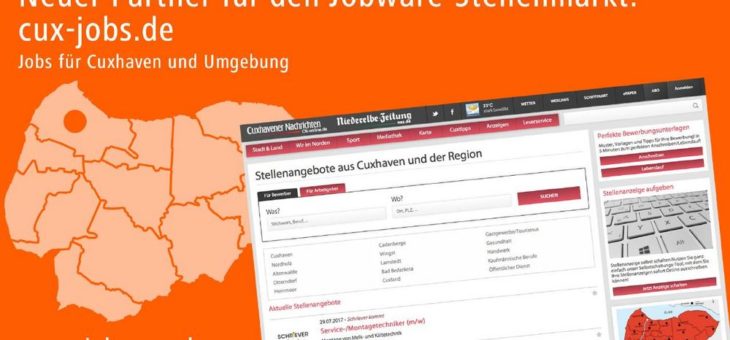 Jobware kooperiert mit den Cuxhavener Nachrichten und der Niederelbe-Zeitung
