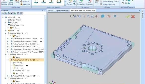 Intelligente und schnelle NC-Erstellung mit BobCAD-CAM V33