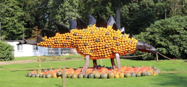 Dinosaurier-Führungen für Kinder beim Kürbisfestival