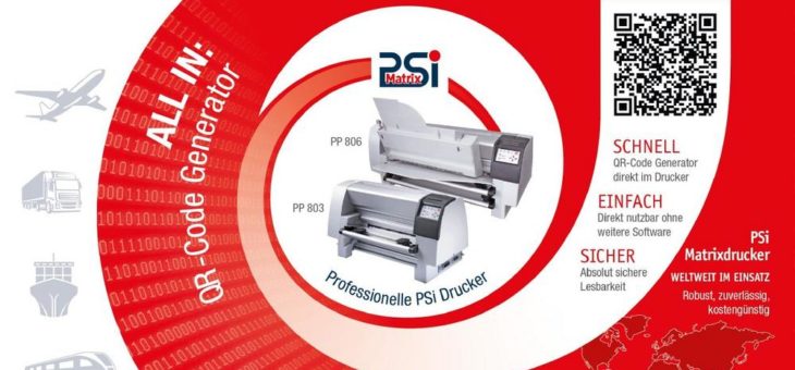 PSi Matrix bietet ab sofort zwei weitere Druckermodelle mit integriertem QR-Code Generator an