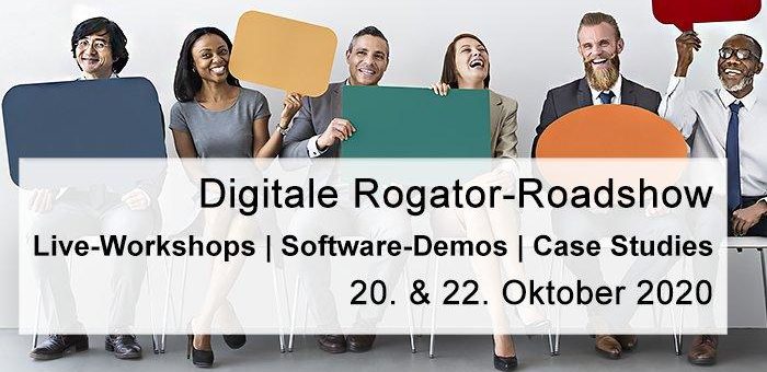 Aktuelle Messen & Events: „Digitale Rogator-Roadshow | 20. + 22. Oktober 2020“