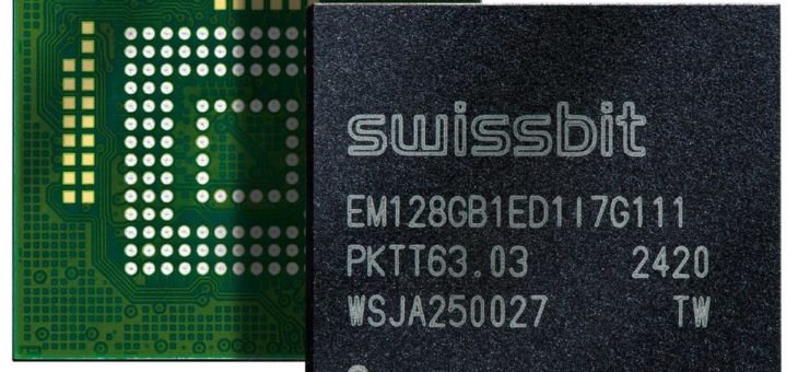 Swissbit EM-30: Neue industrietaugliche 3D-NAND e.MMC 5.1 BGA