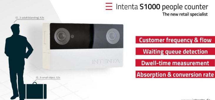 Intenta S1000 people counter: Der neue 3D Vision Sensor für Shopanalysen