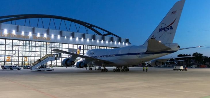 Fliegende Sternwarte SOFIA kehrt zum C-Check nach Hamburg zurück