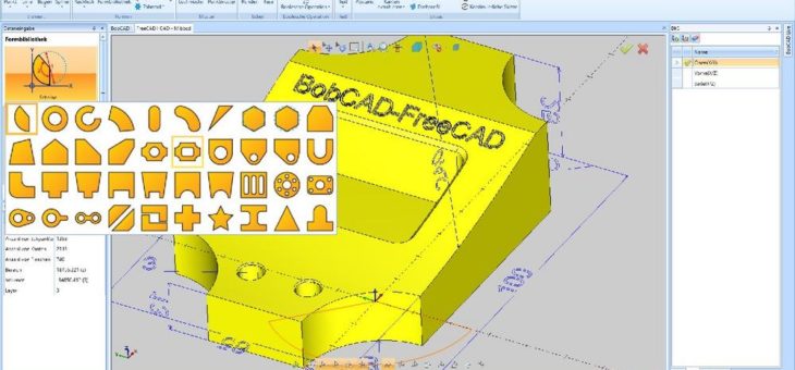 BobCAD-FreeCAD V33 – Gratis CAD-System mit starken Erweiterungen